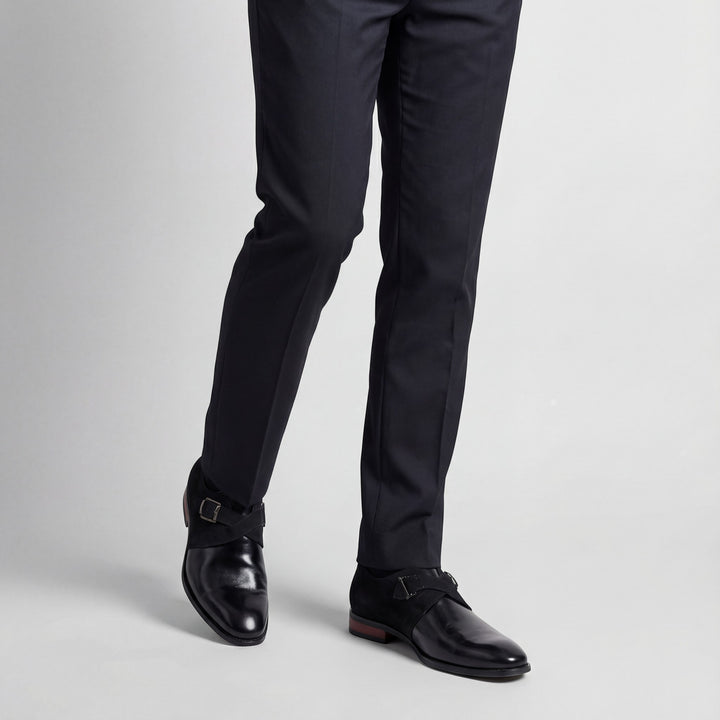 Chaussures à boucle en cuir pour homme – Bout pointu