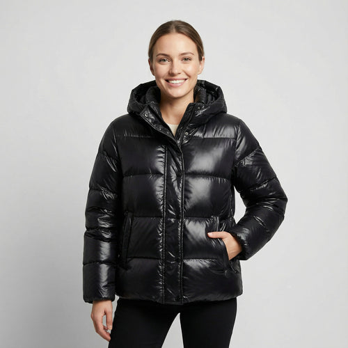 Riche | Doudoune femme à capuche en coton