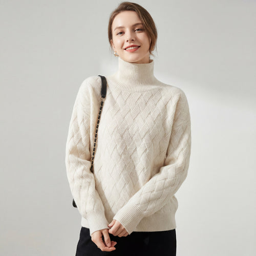 Riche | Pull à col roulé en maille pour femme