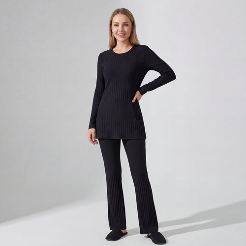 Riche | Ensemble Deux Pièces Femme en Maille Côtelée