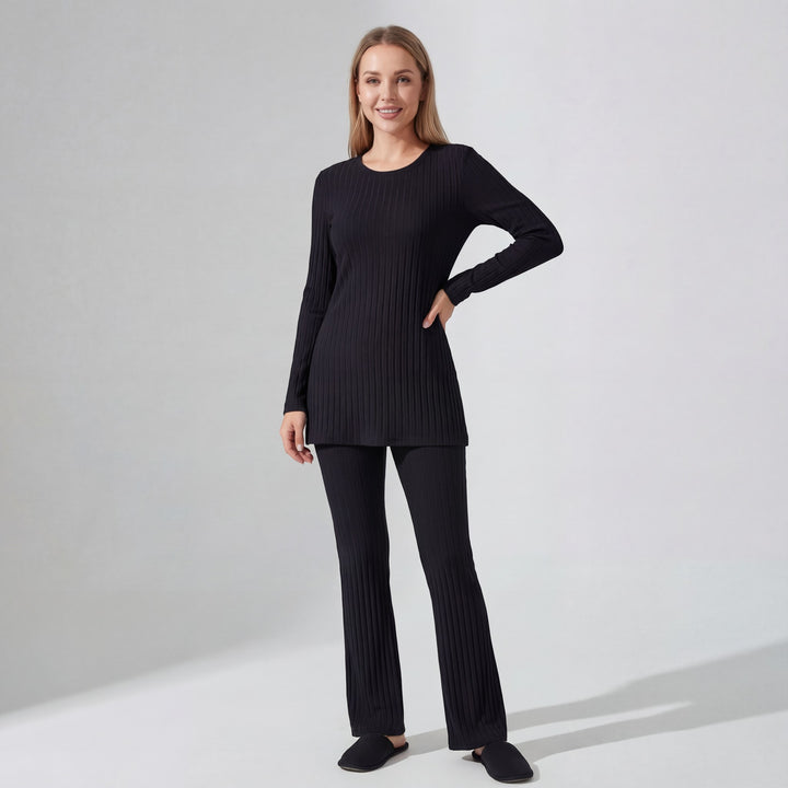Riche | Ensemble Deux Pièces Femme en Maille Côtelée