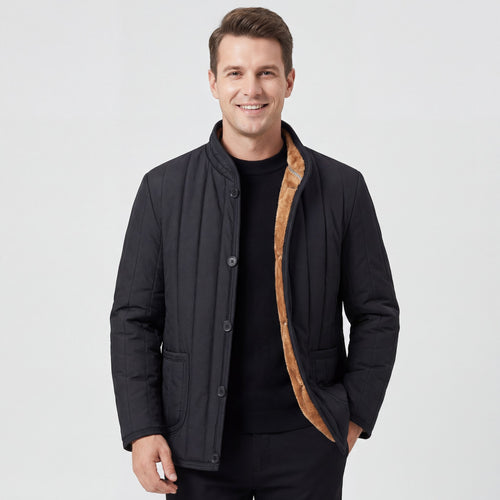 Riche | Veste d’Hiver Matelassée Texturée pour Homme