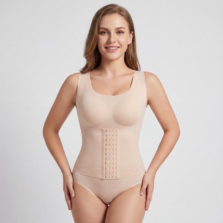 Débardeur gainant femme en nylon – Compression ferme effet sculptant