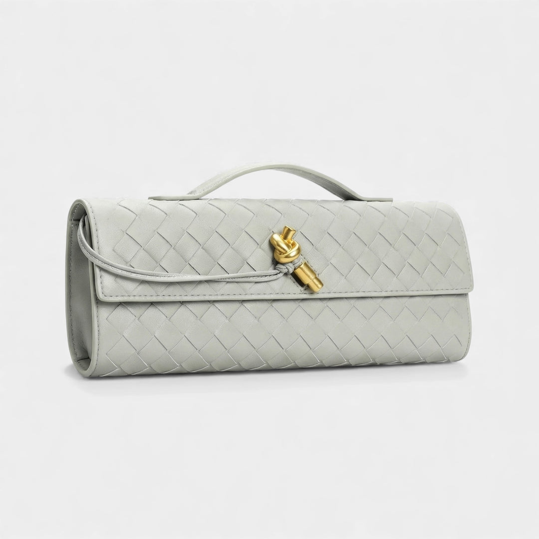 Women's leather clutch bag – Removable shoulder strap