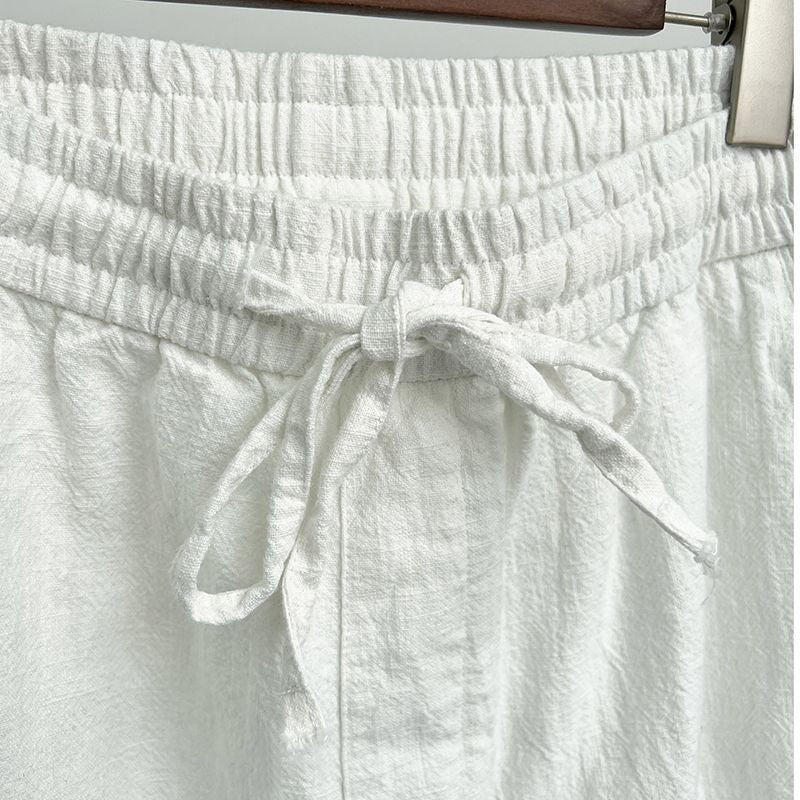 Men's Casual Linen Pants – Straight-Leg, Breathable, Casual Fit