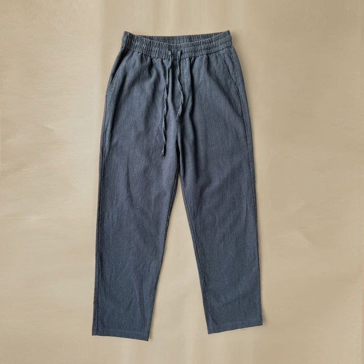 Men's Casual Linen Pants – Straight-Leg, Breathable, Casual Fit