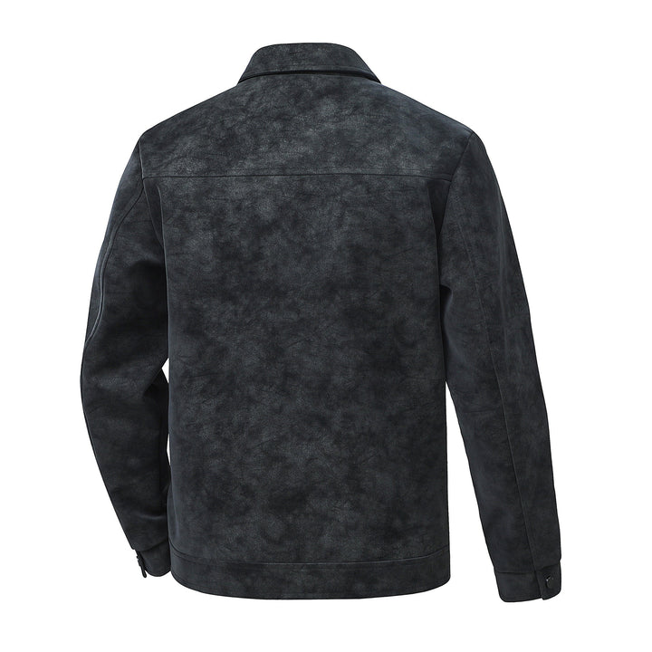 Veste Homme Vintage Coupe Structurée – Finition Mate Fermeture Boutonnée