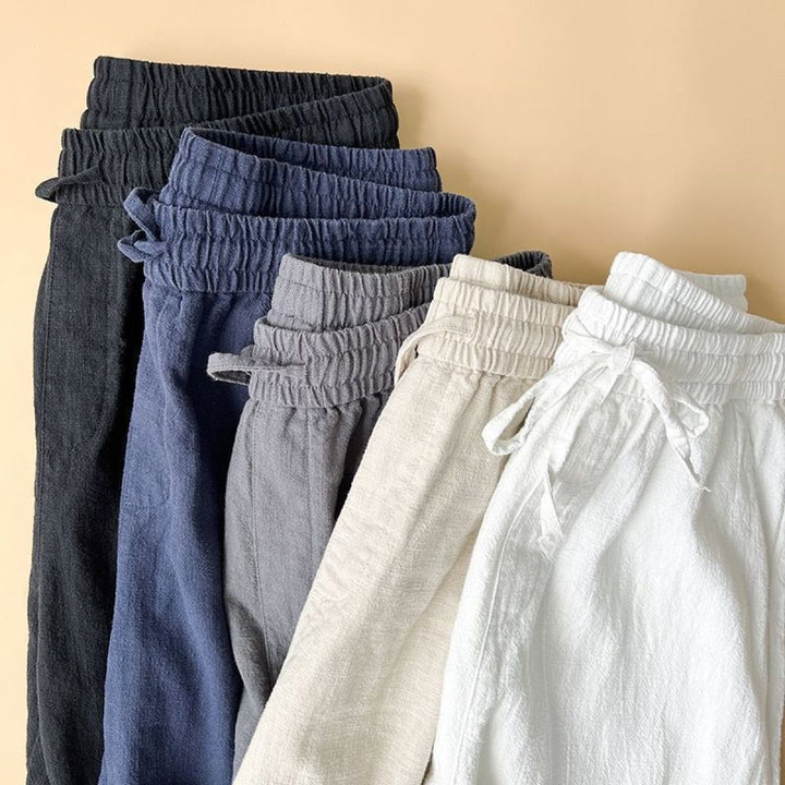Men's Casual Linen Pants – Straight-Leg, Breathable, Casual Fit