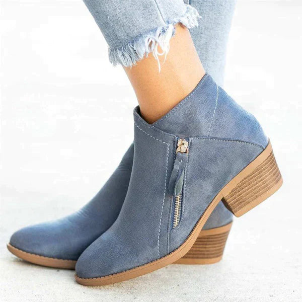 Riche | Damenstiefeletten aus Leder mit mittlerem Absatz