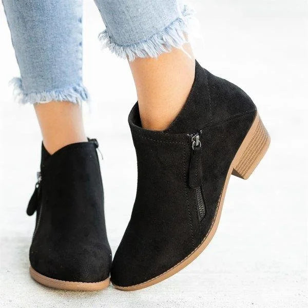 Riche | Damenstiefeletten aus Leder mit mittlerem Absatz