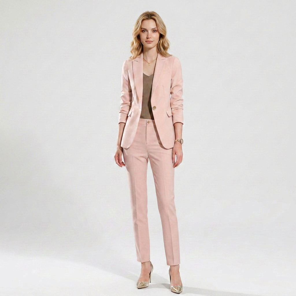 Tailleur Femme Blazer & Pantalon – Coupe Slim Stretch Formelle