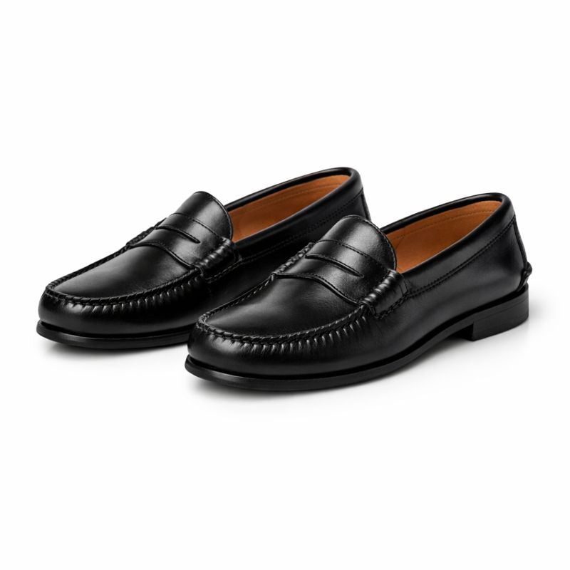 Women's Orthopedic Leather Loafers – Easy Slip-On, Low-Cut Style