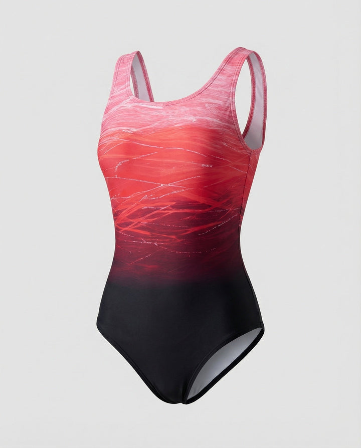 Maillot de bain une pièce femme – séchage rapide dos croisé coupe ajustée