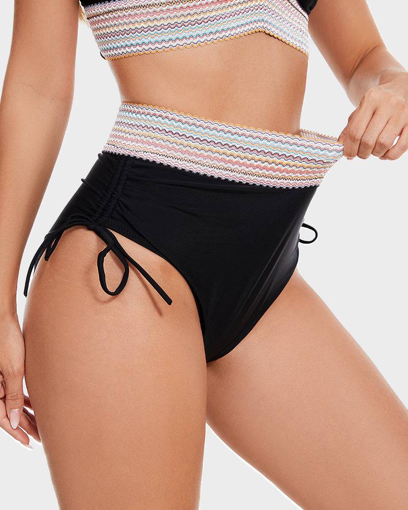 Højtaljet bikini til kvinder – figurformende pasform